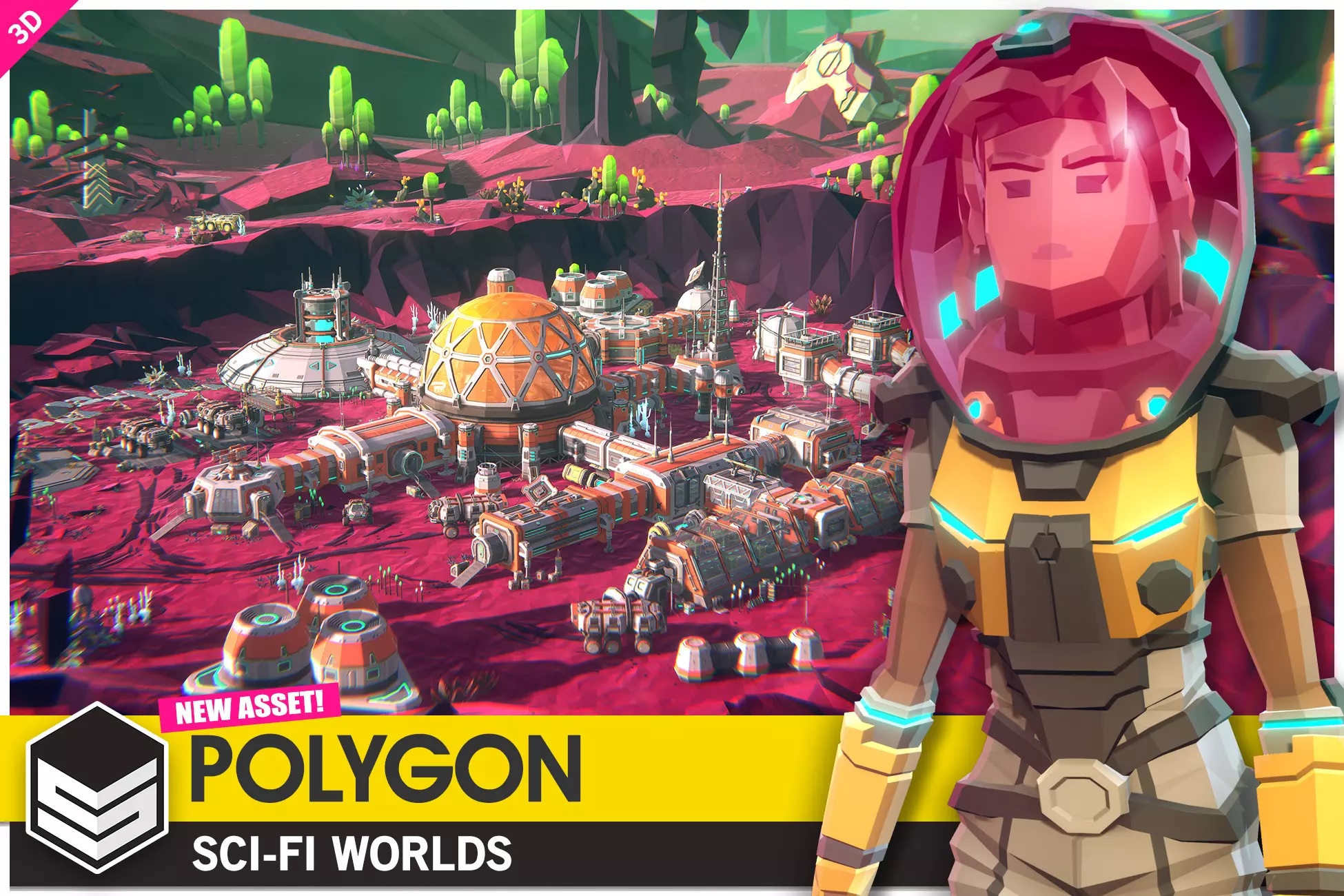 POLYGON Sci-Fi Worlds – Low Poly 3D – Free